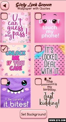 Girly Lock Screen Wallpaper with Quotes(ĻֽϢ)ͼ2