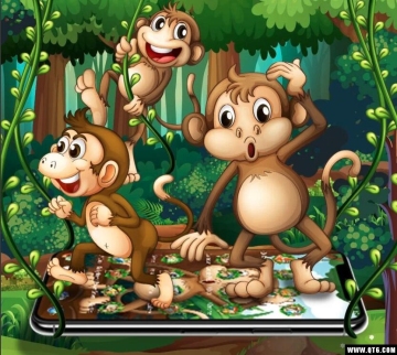 Kawaii Cute Brown Cartoon Monkey Theme(ɰɫͨ)ͼ1