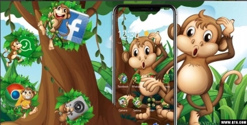 Kawaii Cute Brown Cartoon Monkey Theme(ɰɫͨ)ͼ5