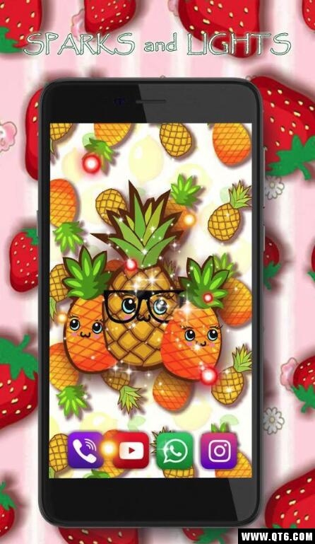 Kawaii Summer Fruits Live Wallpaper(ļˮֽ̬)1.2׿ͼ2