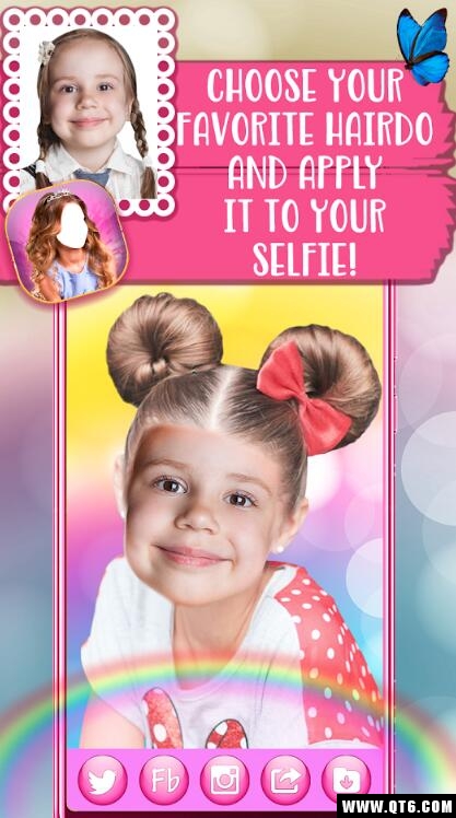 Cute Hairstyles for Girls C Hair Changer Appɐ۰l(f)͌Ů1.0׿؈D3