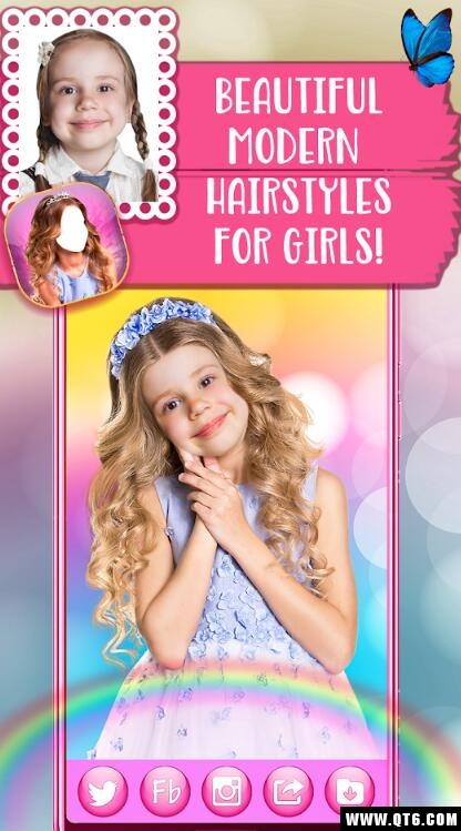 Cute Hairstyles for Girls C Hair Changer Appɐ۰l(f)͌Ů1.0׿؈D4