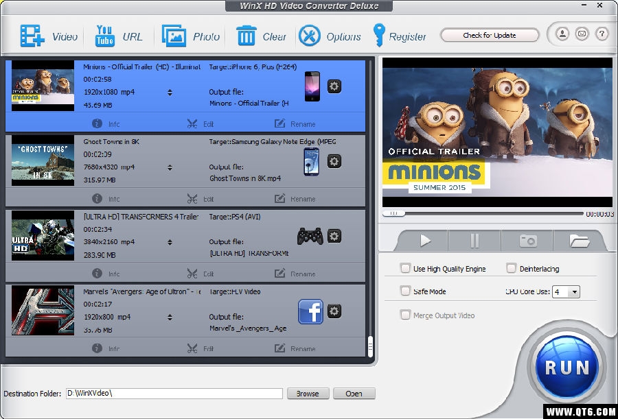 WinX HD Video Converter DeluxeҕlD(zhun)Q