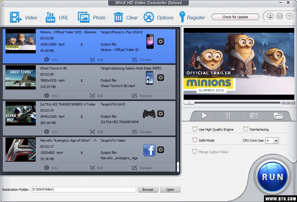 WinX HD Video Converter DeluxeҕlD(zhun)Q5.15.3؄e؈D0