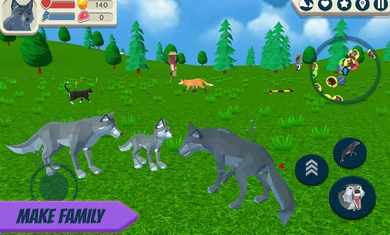 Wolf Simulator: Wild Animals 3D(ģMo޽Ű)1.047ȥV؈D2