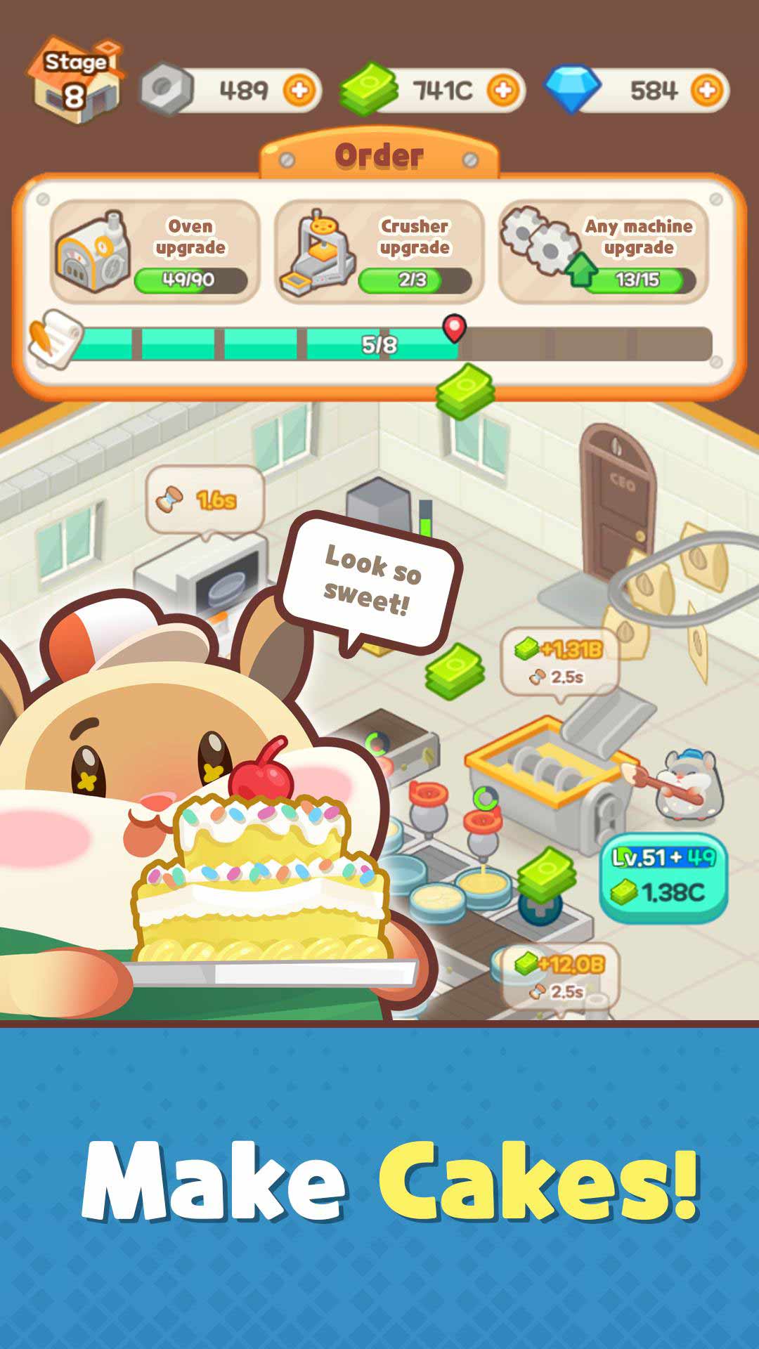 Hamster Cake Tycoon(}󵰸o؛Ű)1.0.2.1׿؈D1