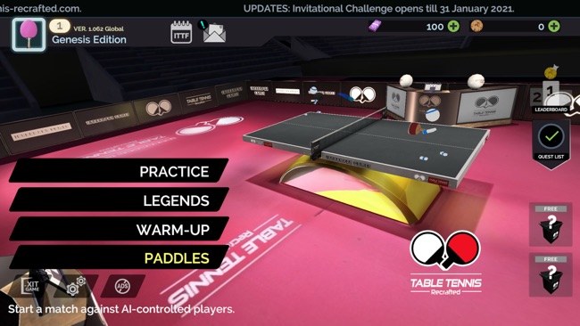 Table Tennis Recrafted Genesis Edition 2019(Table Tennis ReCraftedٷ)1.0.2׿ͼ2