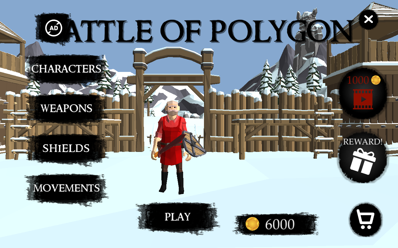 Battle of Polygon Action RPG Warrior Games(߅Α(zhn)ʿ֮(zhn))o޽Ű7.0׿؈D1