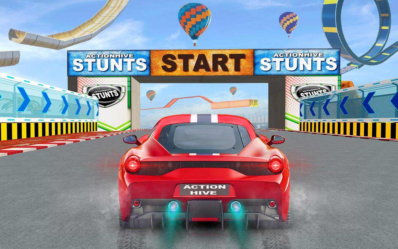 Mega Ramp Stunt Car Racing Games((j)µؼِ܇؛Ű)1.0׿؈D0