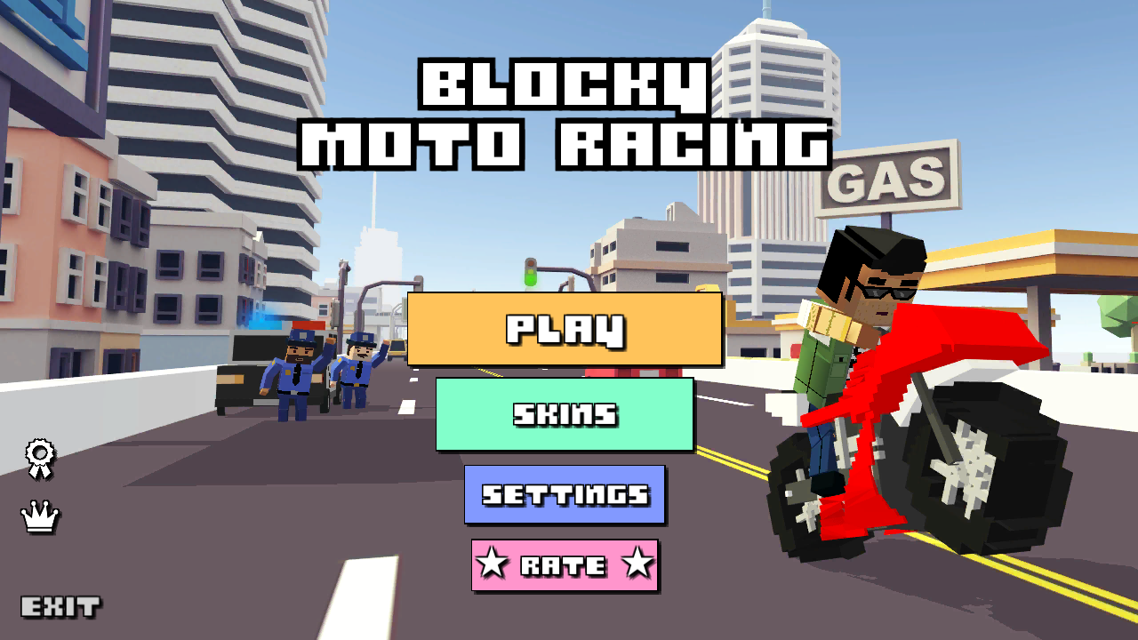 Blocky Moto Racing(ĦT(ni)ُ)1.22׿؈D2