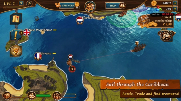 Ships of Battle: Age of Pirates(ս֮ʱѰ)2.6.28׿ͼ1