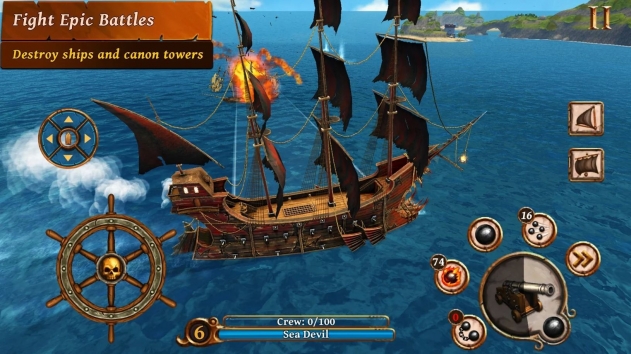 Ships of Battle: Age of Pirates(ս֮ʱѰ)2.6.28׿ͼ0