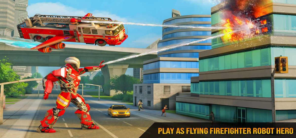 Flying Fire Truck Robot(wTȥV)23׿؈D1