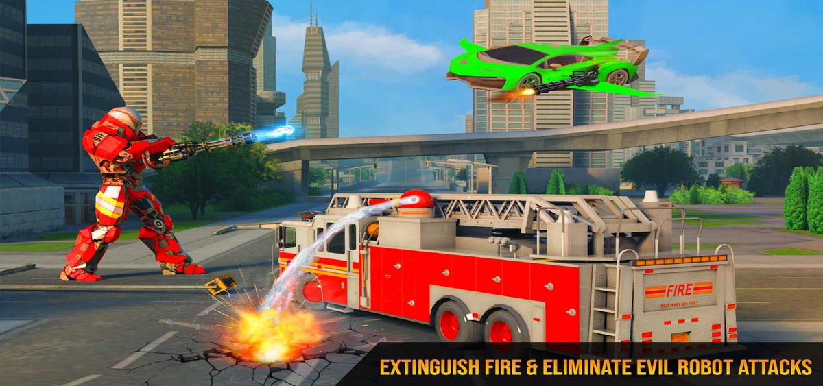 Flying Fire Truck Robot(wTȥV)23׿؈D3