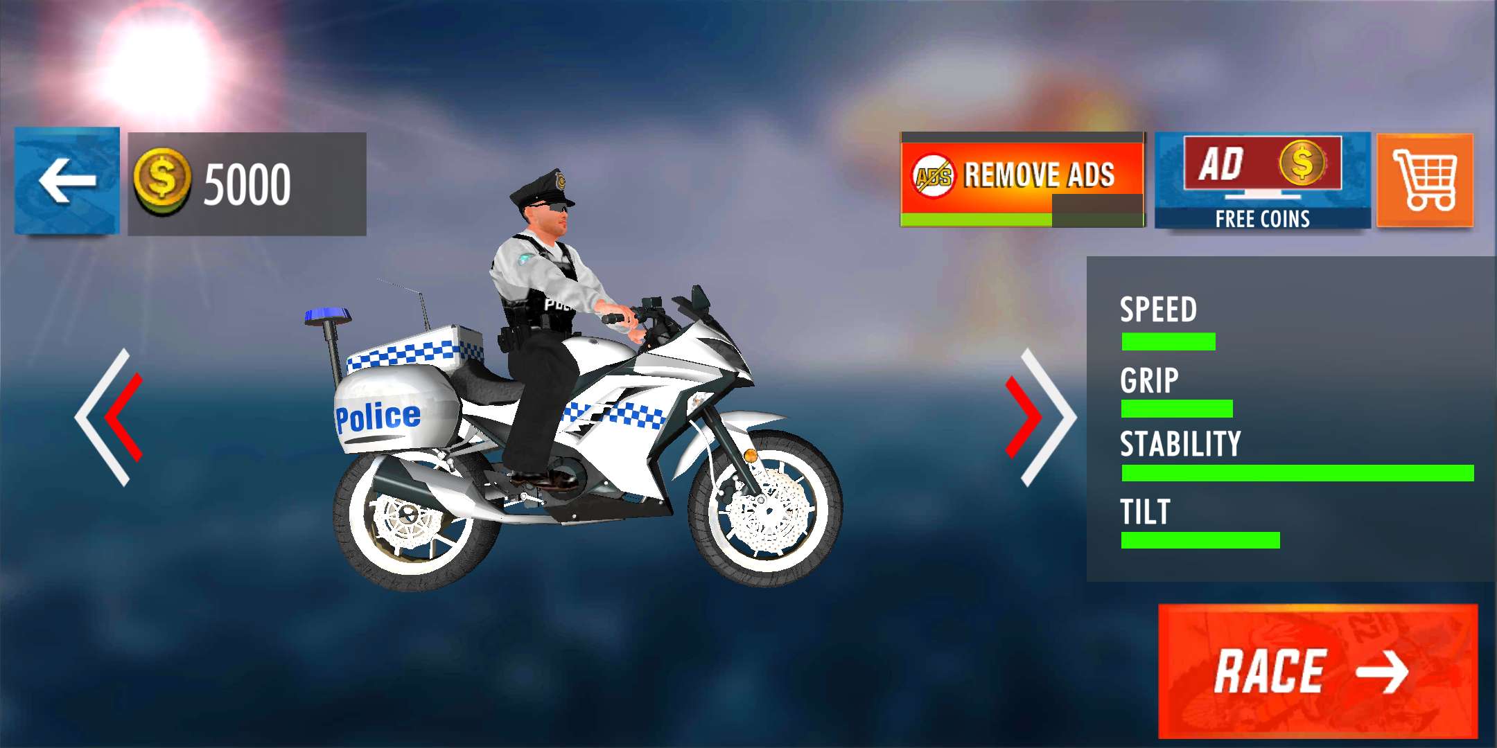 Police Bike Mega Ramp Stunts(܇µؼ؛Ű)3.1°؈D0