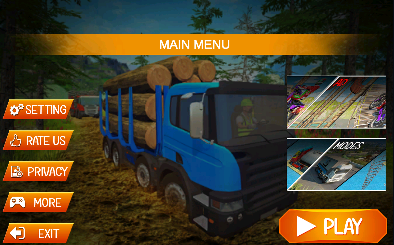 Uphill Mountain Cargo Truck Drive Simulator(ӡȿ܇(ch)ԽҰ{ģMٷ)1.0׿؈D2