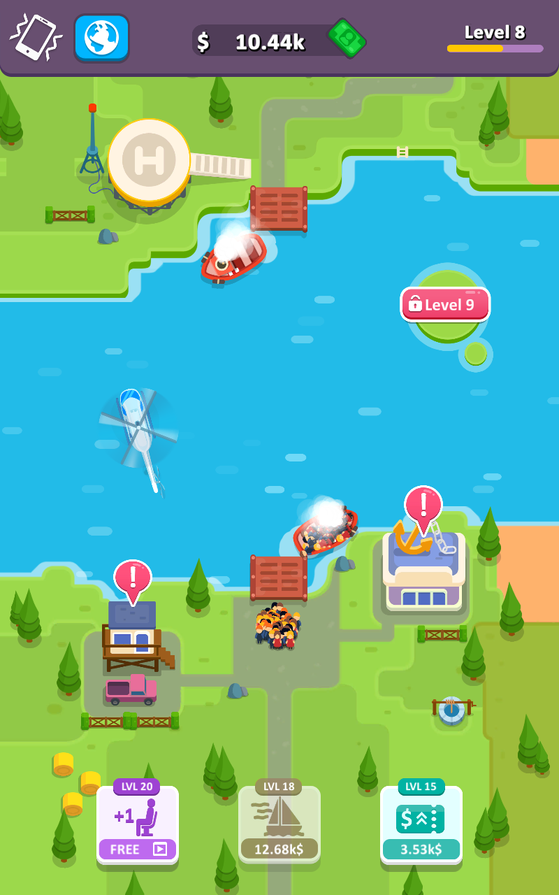 Idle Ferry Tycoon(e݆ɴ)1.2.15׿؈D1