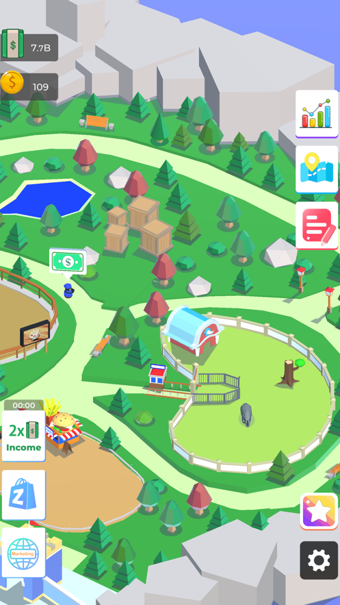 Idle Zoo Island(e@uo޽Ű)0.6׿؈D0