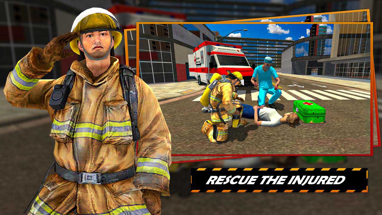 FIRE TRUCK 911 RESCUE AMBULANCE 1122 RESCUE GAMEo(h)܇Ԯo޽ƽ3.9(ni)ُ؈D1