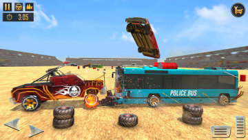 US Police Bus Demolition Derby Crash Stunts 2020(±ȳأֽң)ͼ2