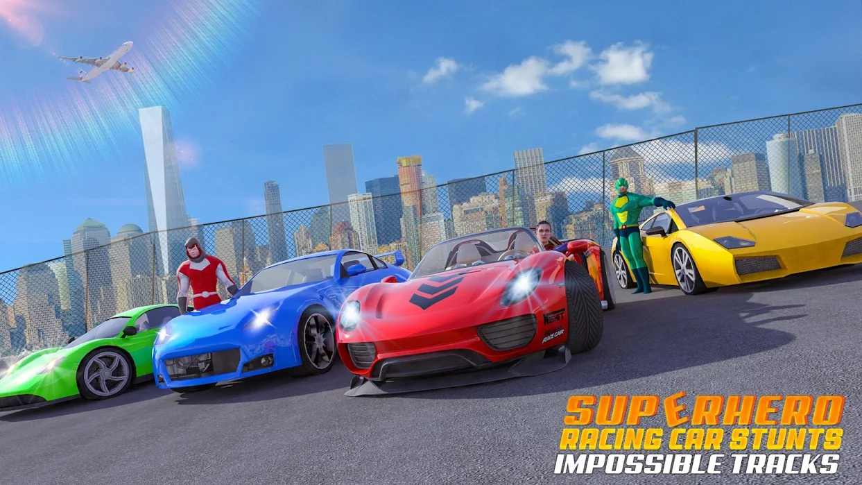 Superhero GT Racing Car Stunts(Ӣ٣ʹǿӣ)1.21ƽͼ0