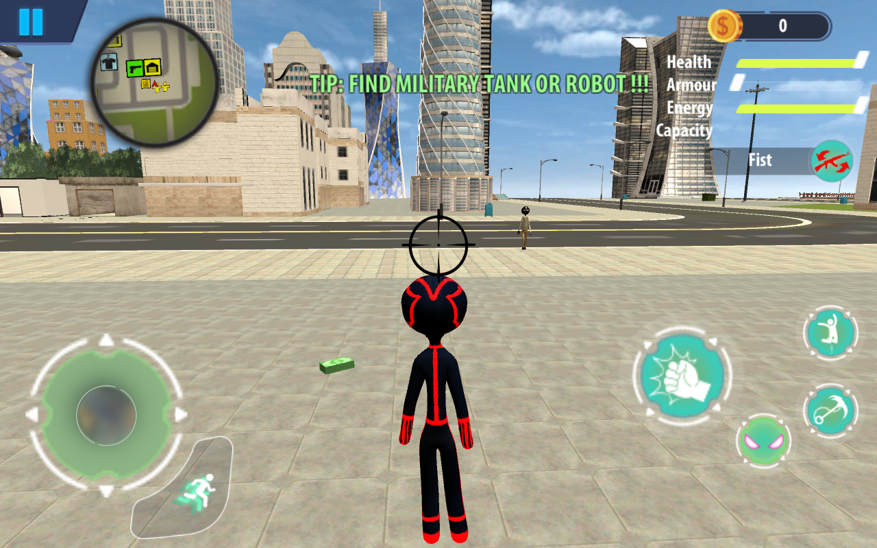 Modern Stickman Spider: Rope Hero Gangster Mafia(֩KӢ۟o޽Ű)1.0ƽ؈D0