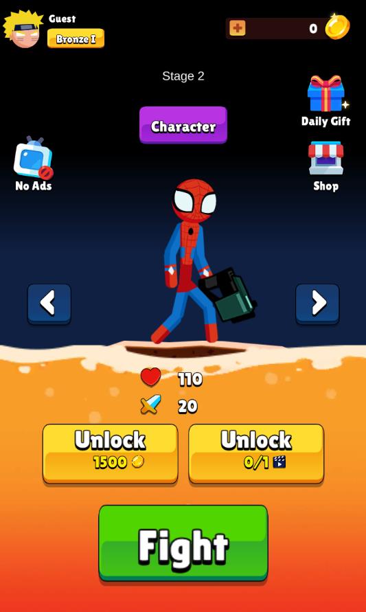 Spider Stickman Fight(֩ˑ(zhn)3ƽ)0.1(ni)ُ؈D3