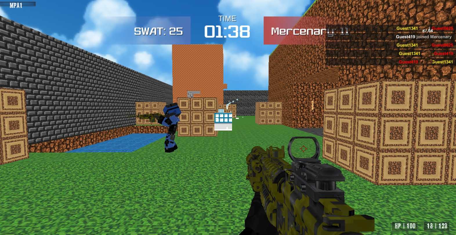 Blocky Combat Swat 2.2Kؑ(zhn)ؾ޸ğoӏ1.50ƽ؈D0