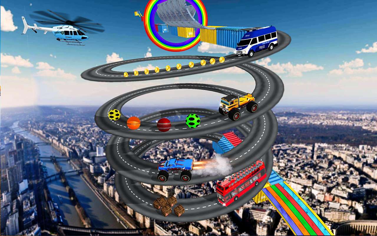 Super Mega Ramp Stunt Racing Car Drive :New Stunts Games 2021(ģ޽ƽ)2.1׿ͼ1