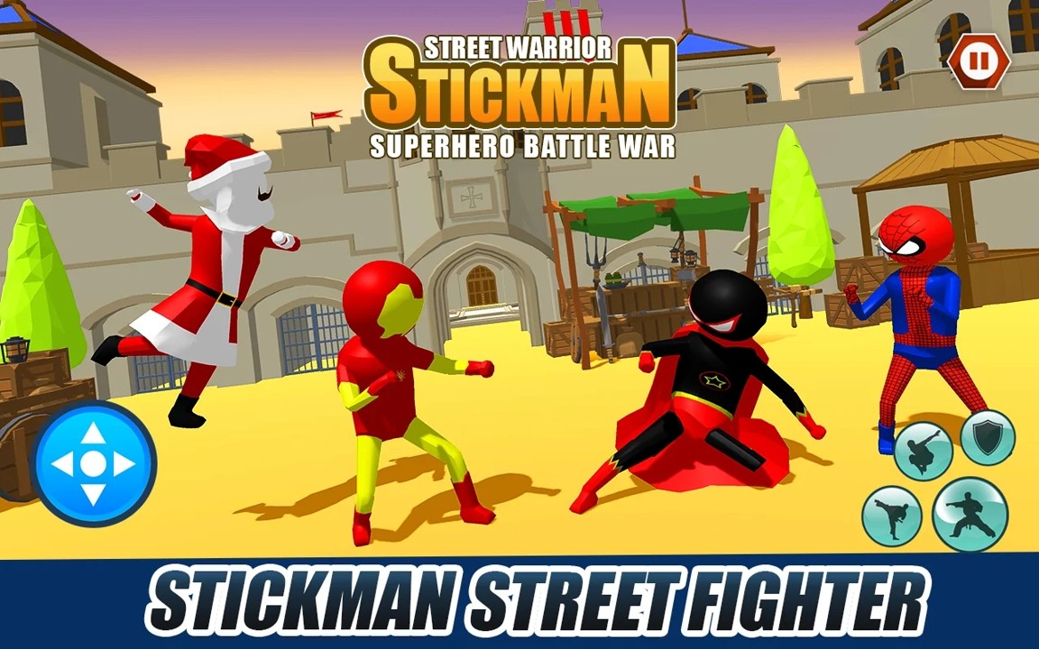 Stickman Street Supreme Warriors: Super Boy Games(˳Б(zhn))1.0׿؈D1