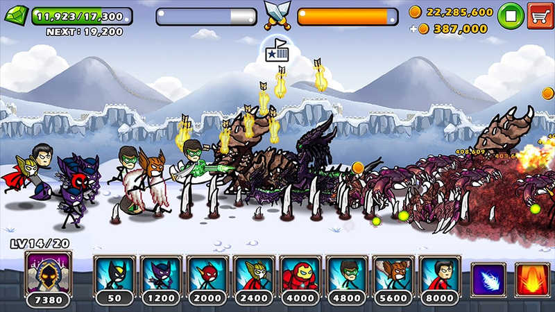 Ӣۑ(zhn)˷(ni)ُƽ棨HERO WARS Super Stickman1.1.0°؈D1