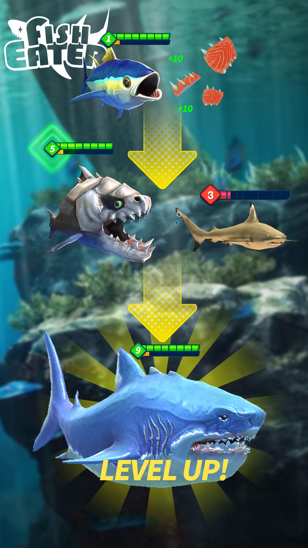 鲨鱼捕食小游戏最新版官方版 1.7.1安卓版_纽扣助手