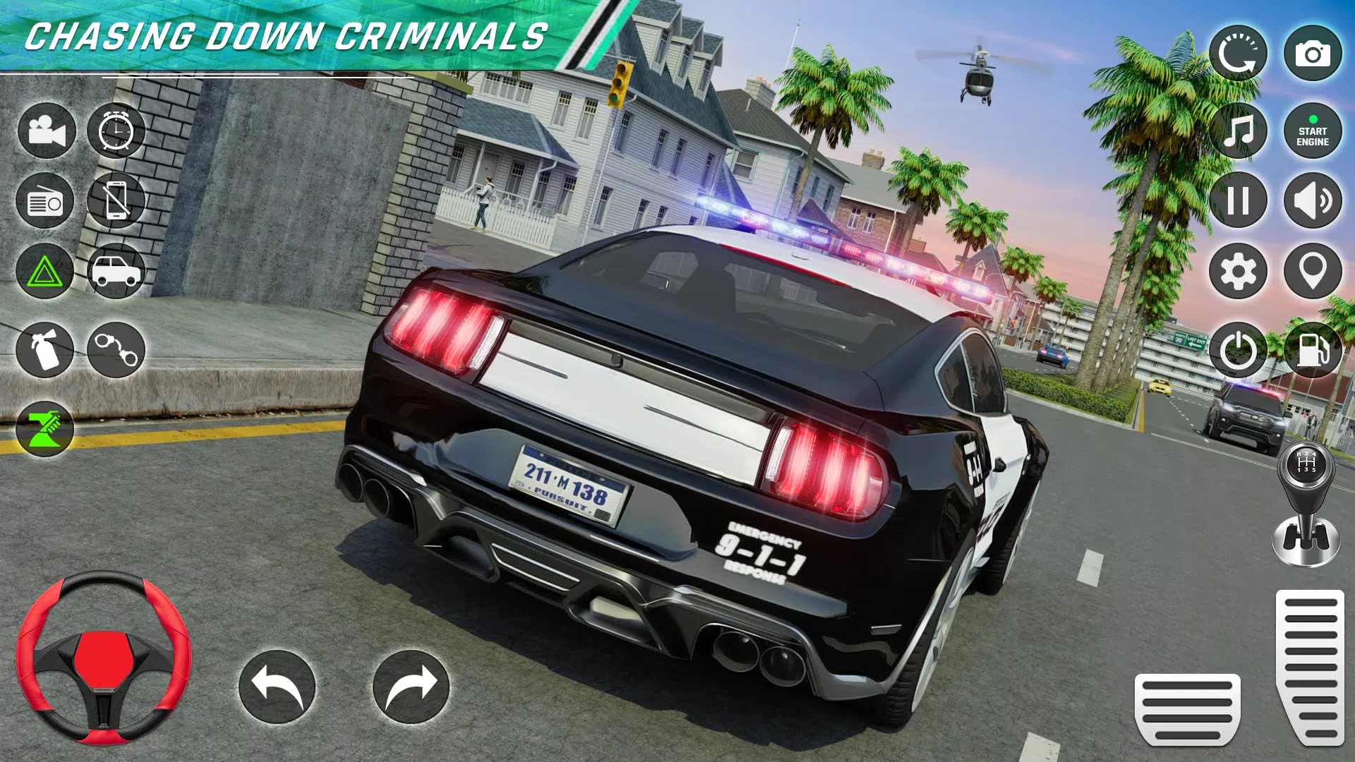 ׷ģϷ(US Police Car Chase Simulator)3.9°ͼ1
