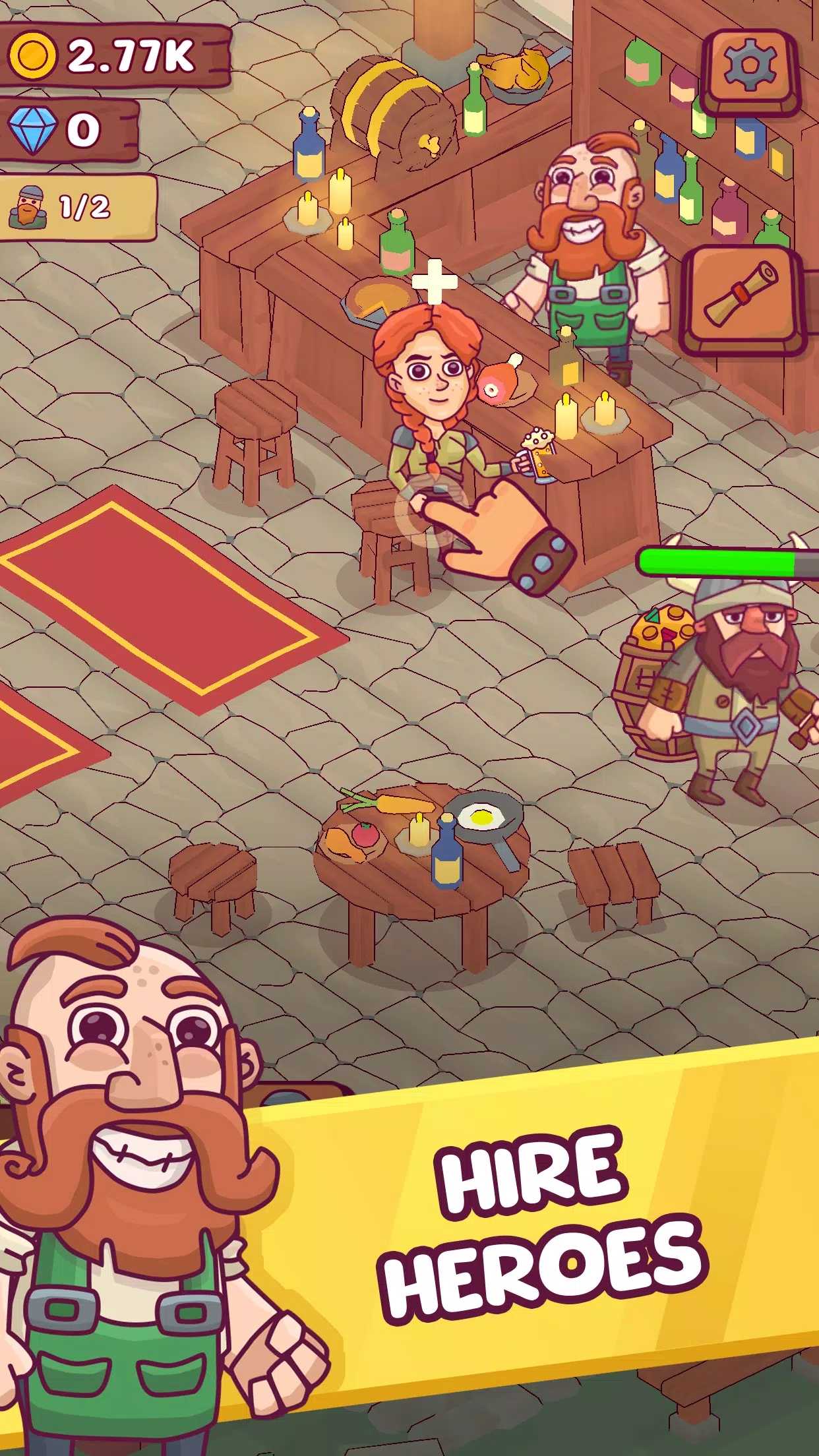 Ӣ۾^eưɴ°(Heroes Tavern: Idle Pub Tycoon)1.0׿؈D2