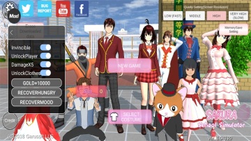 樱花校园模拟器破解版无限金币(SAKURA SchoolSimulator)截图0