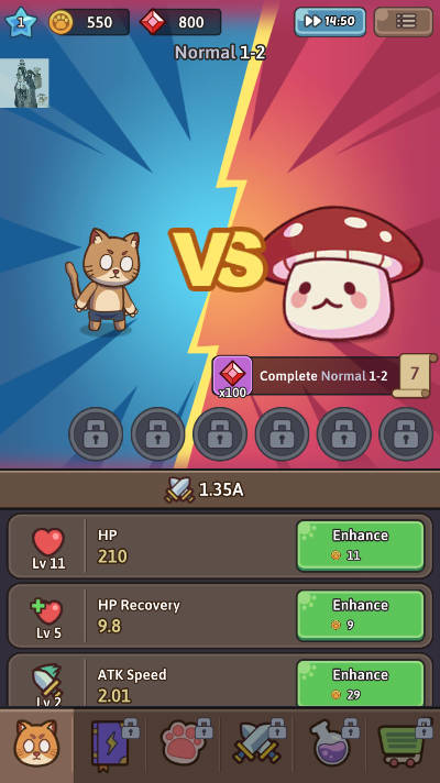 С؈°(Cat Legend Idle RPG War)