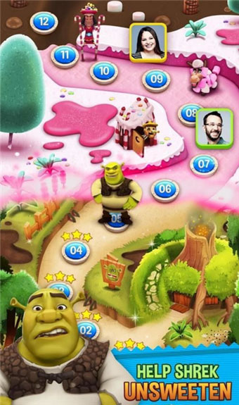 Shrek Sugar Fever(ʷR˵ǹShrek Sugar Feve)1.3.0؈D0