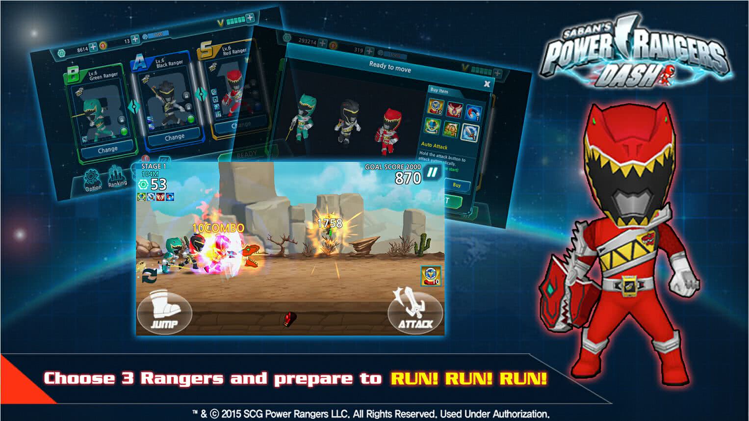 (zhn) Power Rangers Dash1.5.2׿؈D4