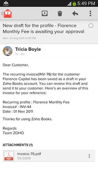 Zoho]䣨Zoho Mail׿͑2.4.23؈D1