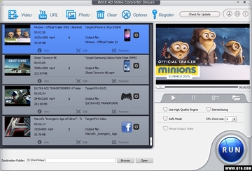WinX HD Video Converter Deluxe(高清视频转换器)截图0