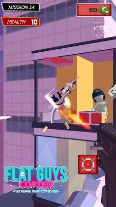 Flat Human Copter Guys(天降突围大量货币版)截图2