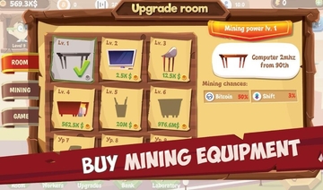 Bitcoin Miner Idle Clicker Tycoon(采矿模拟器大量精力版)截图1