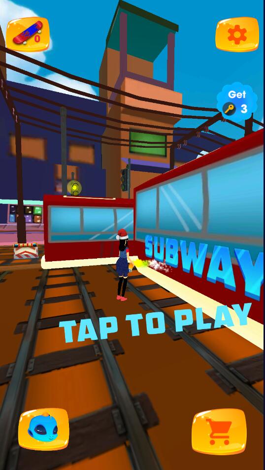Subway Girl Runner Surf Game(地铁女孩亚军冲浪官方版)1.0安卓版截图0