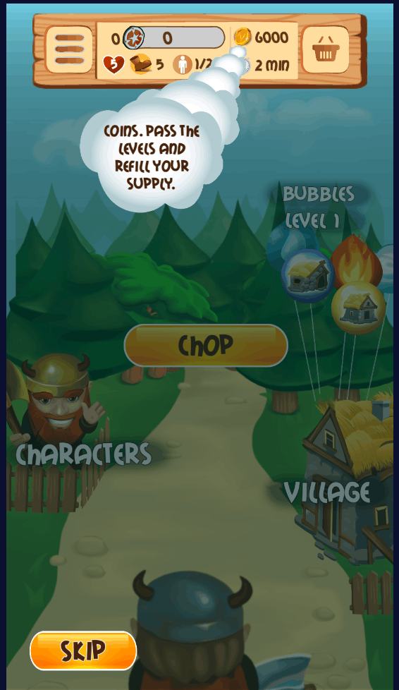 Match 3 games Viking Lumberjack(维京人消除和迷宫)官方版0.49最新版截图2