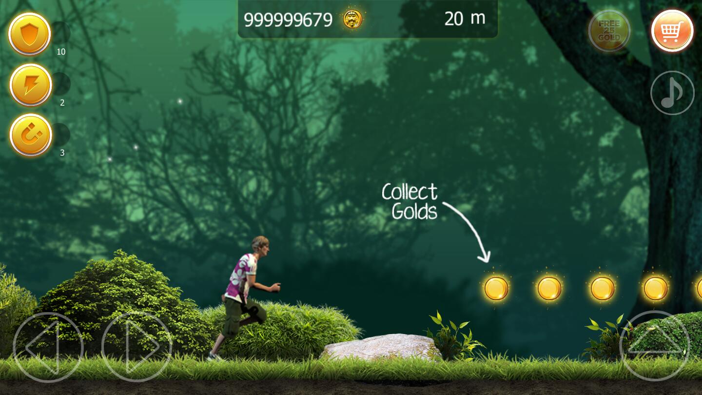 黄金奔跑无限金币版24内购破解版截图2