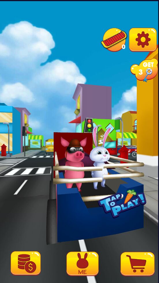 Subway Runner Drake World(地铁兔子逃脱官方版)2.0单机版截图0