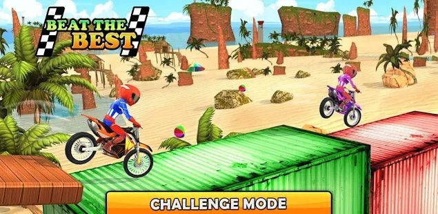 海滩自行车特技斜坡比赛官方版2.11单机版截图2
