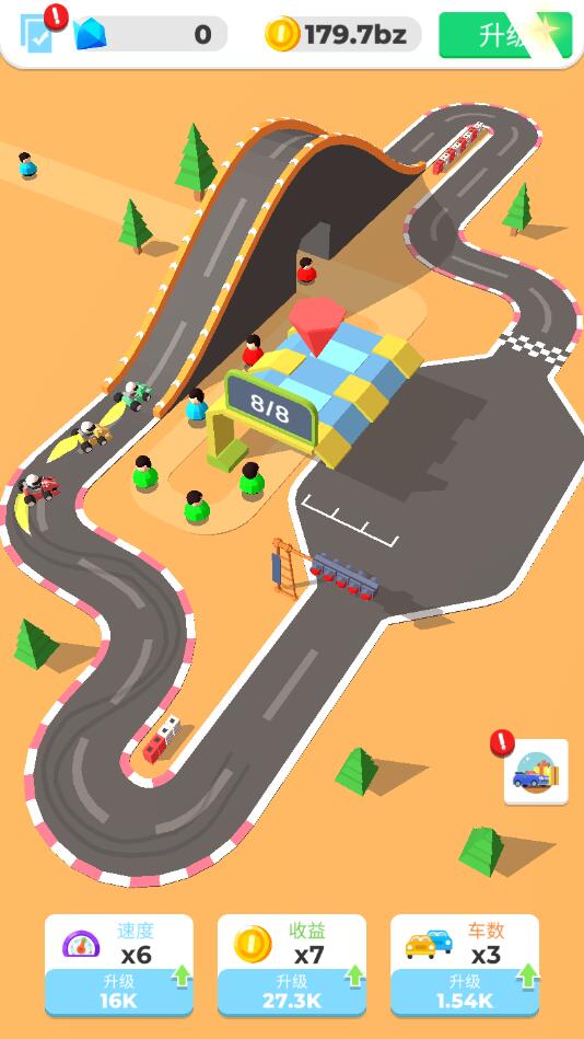 Idle Kart Tycoon(空闲卡丁车大亨无限金币钻石版)1.0.1破解版截图2
