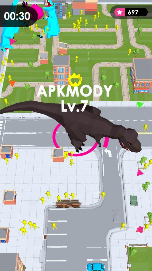 Dinosaur Rampage(恐龙横行无限金币版)4.3.0免费版截图0