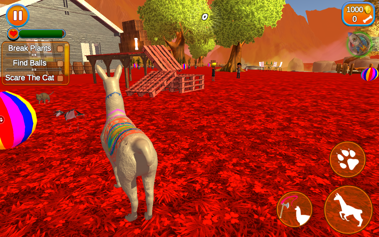 Llama Simulator(羊驼模拟器内购破解版)1.4无限骨头版截图1